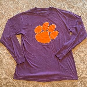 Clemson Tiger long-sleeve sports shirt.